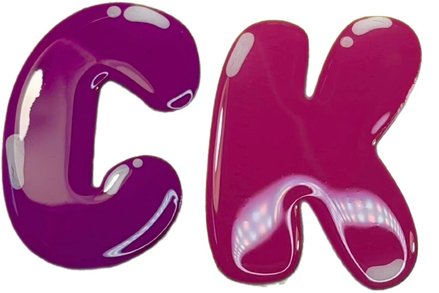 Bubble Letter Earrings